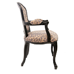 Полукресло с мягкой обивкой из льна на 4-х ножках из массива березы Gladys Armchair варинант исполнения - 1 | Loft Concept в Липецке