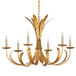 Люстра золотая с декором в виде перьев Bunch of Feathers варинант исполнения - 3 | Loft Concept в Липецке