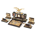 Настольный письменный набор из яшмы и долерита с декором Двуглавый орел Manager Organizer варинант исполнения - 2 | Loft Concept в Липецке