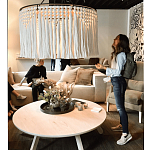 Люстра белая плетеная с кисточками Boho Tassel Chandelier варинант исполнения - 2 | Loft Concept в Липецке