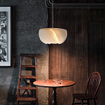 Подвесной светильник с белыми изящными декоративными лепестками Volumetric Petal Lamp варинант исполнения - 3 | Loft Concept в Липецке