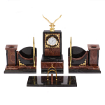 Настольный письменный набор из лемезита и змеевика с декором в виде Орла в подарочной упаковке Successful Leader варинант исполнения - 1 | Loft Concept в Липецке