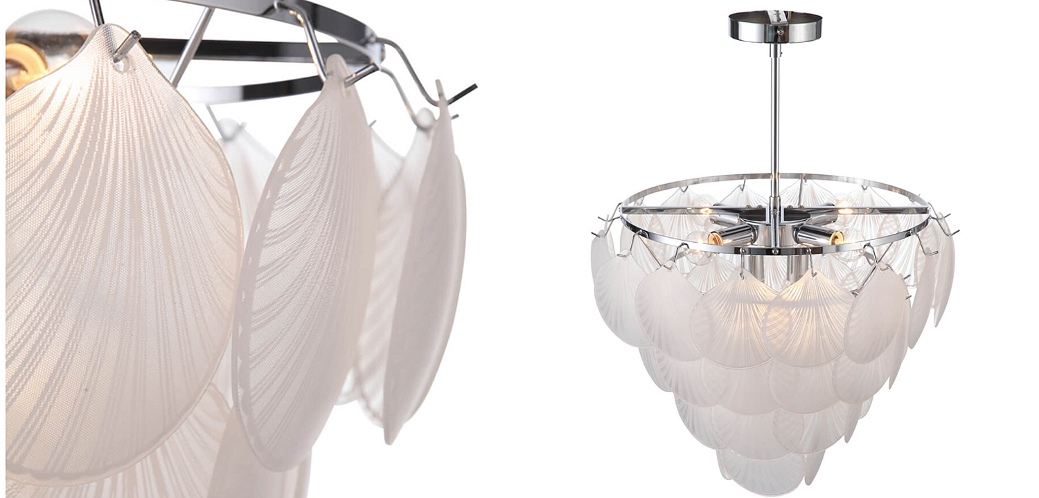 Люстра Glass Shells Suspension Chandelier Люстра Glass Shells Suspension Chandelier - Loft-Concept в Липецке