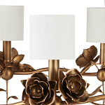 Люстра с каркасом в виде цветков розы и тканевыми абажурами Flowers and Fox Roses варинант исполнения - 2 | Loft Concept в Липецке