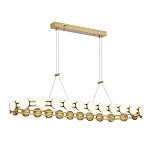 Люстра овальная с круглыми светодиодными источниками света Maxine Light варинант исполнения - 1 | Loft Concept в Липецке