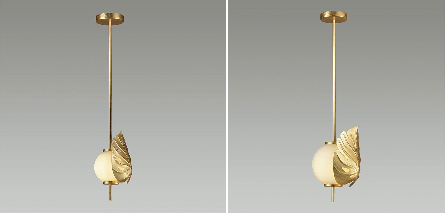 Подвесной светильник Gold Monstera Leaf Подвесной светильник Gold Monstera Leaf - Loft-Concept в Липецке