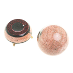 Шар декоративный на подставке из натуральных камней Змеевик и Мрамор Розовый Natural Stone Spheres 10.5 см варинант исполнения - 2 | Loft Concept в Липецке