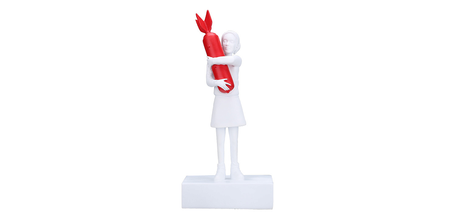 Статуэтка Banksy Bomb Hugger Sculpture Red Статуэтка Banksy Bomb Hugger Sculpture Red - Loft-Concept в Липецке