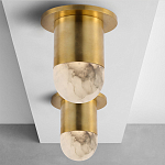 Потолочный светильник светодиодный с плафоном из натурального камня Purgatory варинант исполнения - 3 | Loft Concept в Липецке