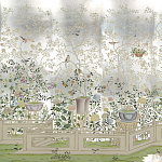 Обои ручная роспись Temple Newsam White Gold gilded silk варинант исполнения - 1 | Loft Concept в Липецке