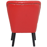 Кресло с обивкой из эко-кожи Harper Armchair Red варинант исполнения - 4 | Loft Concept в Липецке