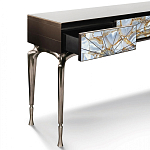 Консоль с 3-мя выдвижными ящиками и фасадом с эффектом трещины Visionnaire варинант исполнения - 1 | Loft Concept в Липецке