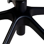 Стул с мягкой синей обивкой из велюра и подъемно-поворотным механизмом на черных колесиках Harper Blue варинант исполнения - 6 | Loft Concept в Липецке