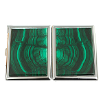 Портсигар на 10 сигарет с газовой зажигалкой из натурального камня Малахит Stone Cigarettes Cases варинант исполнения - 4 | Loft Concept в Липецке