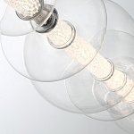 Подвесной светильник линейный с прозрачными стеклянными шарами разного диаметра Eurofase варинант исполнения - 6 | Loft Concept в Липецке