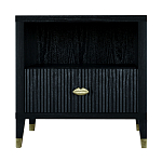 Прикроватная тумбочка с полкой Elsa Dreams Black варинант исполнения - 6 | Loft Concept в Липецке