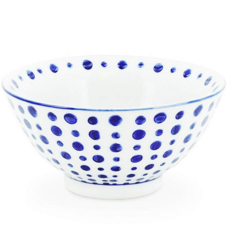 Салатник Cup Chino D14 Белый Синий Салатник Cup Chino D14 Белый Синий в Липецке | Loft Concept