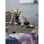 Менажница темно-синяя фарфоровая с бронзовой фигуркой ангела Eden Garden варинант исполнения - 6 | Loft Concept в Липецке