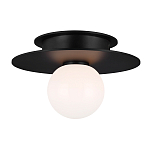 Потолочный светильник с шарообразным плафоном из белого матового стекла Generation Lighting варинант исполнения - 2 | Loft Concept в Липецке