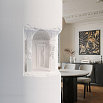 Встраиваемый в стену гипсовый светильник под покраску с колоннами и арками в античном стиле Antiquity Athena варинант исполнения - 15 | Loft Concept в Липецке