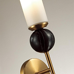 Бра с цилиндрическим матовым плафоном и шаром из камня на металлическом основании Orb Essence варинант исполнения - 3 | Loft Concept в Липецке