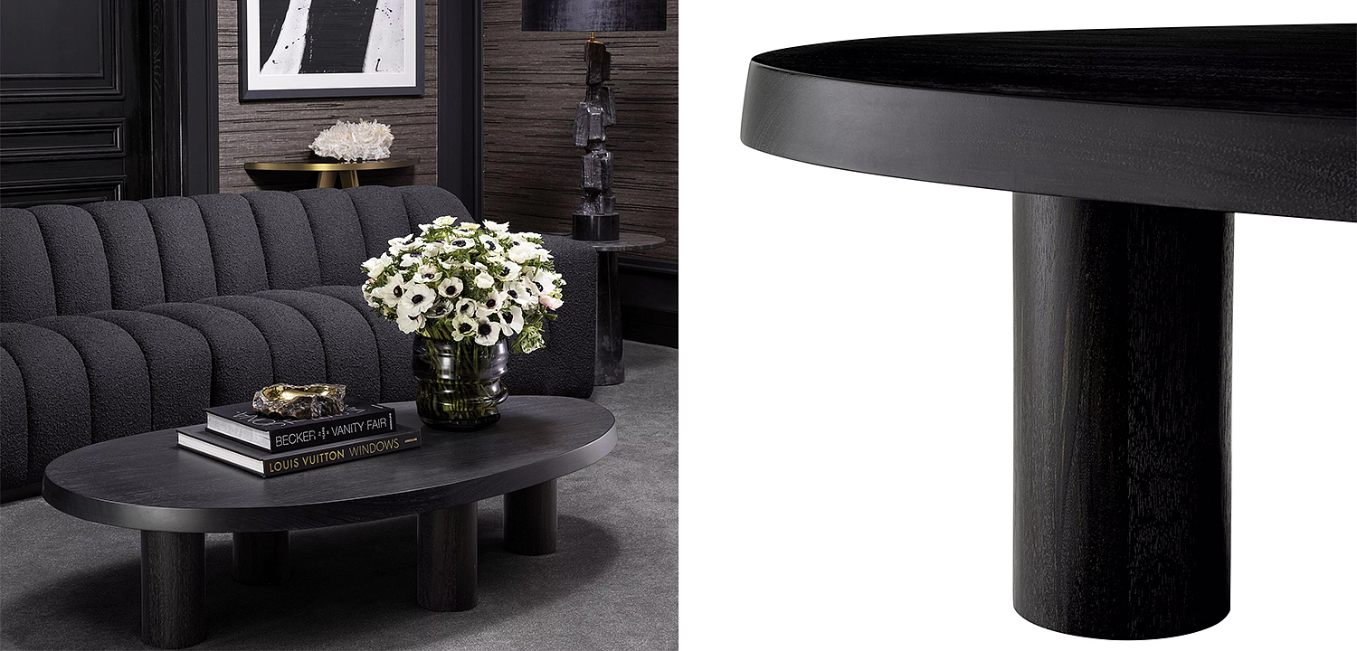 Кофейный стол Eichholtz Coffee Table Prelude Black Кофейный стол Eichholtz Coffee Table Prelude Black - Loft-Concept в Липецке