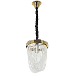 Подвесная люстра с хрустальными подвесками Riche Crystal Metal Chandelier 1 варинант исполнения - 2 | Loft Concept в Липецке