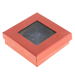 Зеркало карманное круглое двухстороннее из натурального камня Содалит в подарочной упаковке Gold Stone Mirrors варинант исполнения - 4 | Loft Concept в Липецке