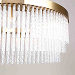 Люстра подвесная со стеклянными подвесками в виде перекрученных трубочек Nembus варинант исполнения - 4 | Loft Concept в Липецке