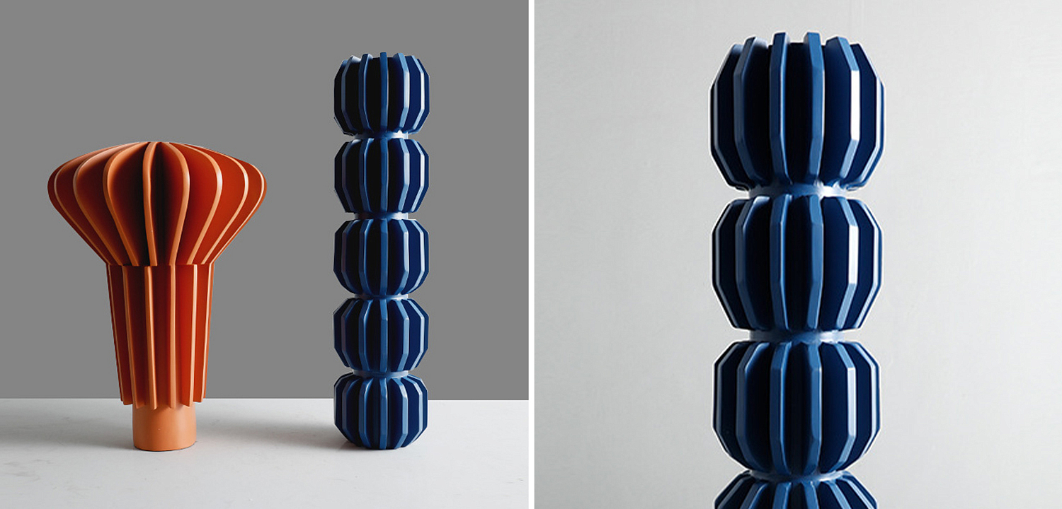 Ваза Mieko Blue Molecule Collection Vase Ваза Mieko Blue Molecule Collection Vase - Loft-Concept в Липецке