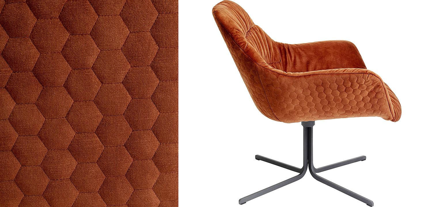 Кресло вращающееся Cinnamon Honeycomb - Loft-Concept в Липецке