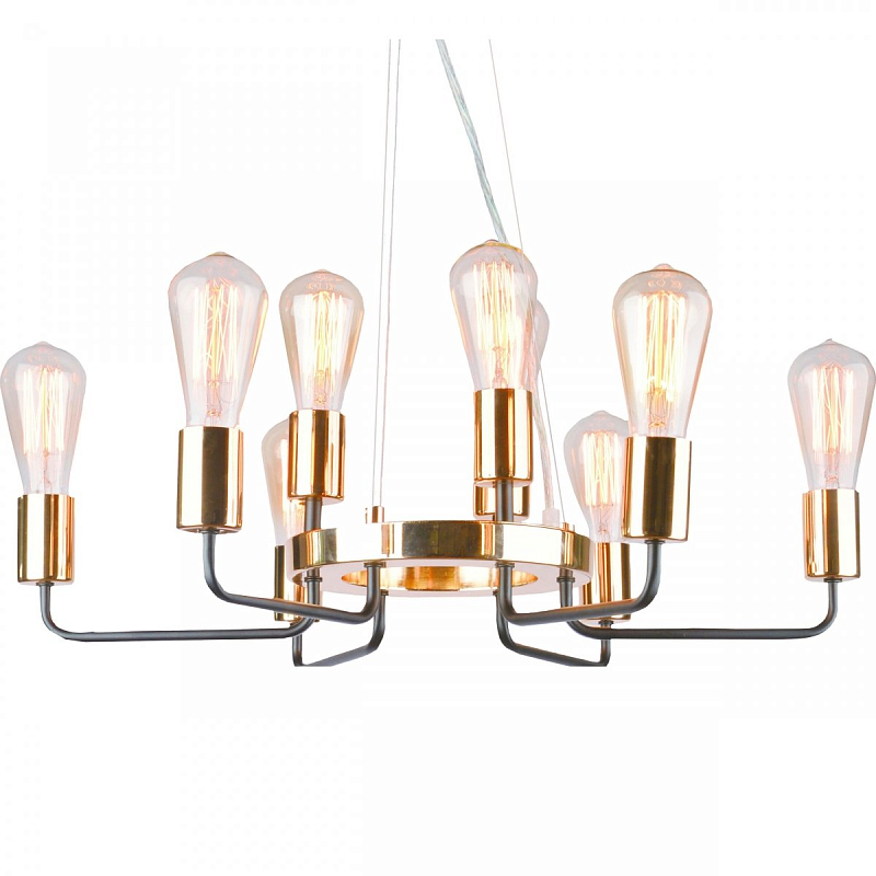 Люстра Gold Stick Chandelier Глянцевое золото Люстра Gold Stick Chandelier Глянцевое золото в Липецке | Loft Concept