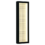 Светодиодное прямоугольное бра из металла черного цвета Lattice Lux варинант исполнения - 5 | Loft Concept в Липецке