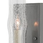 Бра с прозрачным плафоном на сером каркасе Elegant Gray Lamp варинант исполнения - 1 | Loft Concept в Липецке