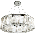 Круглая люстра с хрустальными подвесками хром Crystal Art Chrome Chandelier 16 варинант исполнения - 2 | Loft Concept в Липецке