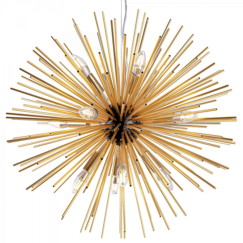 Huge Sputnik Chandelier Gold and Black Черный Золотой Huge Sputnik Chandelier Gold and Black Черный Золотой в Липецке | Loft Concept