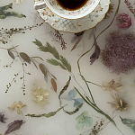 Поднос для ванны из эпоксидной смолы с цветами белая Epoxy Resin Flowers Bath Tray White варинант исполнения - 4 | Loft Concept в Липецке