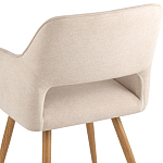 Стул в рогожке бежевого цвета NEASAN STOOL варинант исполнения - 7 | Loft Concept в Липецке