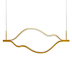 Подвесной светильник волнообразный изогнутый цвета латунь 3000К Spiral Lighting варинант исполнения - 1 | Loft Concept в Липецке