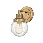 Бра для ванных комнат с прозрачным шарообразным плафоном из стекла с пузырьками на круглом основании Hinkley варинант исполнения - 1 | Loft Concept в Липецке