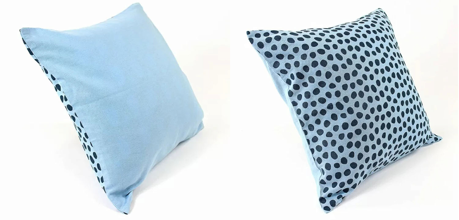 Чехол на подушку Spotted Look blue Чехол на подушку Spotted Look blue - Loft-Concept в Липецке