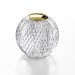 Настольная лампа с прозрачным шарообразным плафоном на цилиндрической подставке Crystal Globule варинант исполнения - 2 | Loft Concept в Липецке