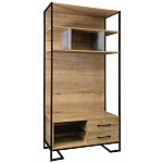 Стеллаж под TV в стиле лофт с открытыми полками и 2-мя ящиками Urban Style Space варинант исполнения - 1 | Loft Concept в Липецке