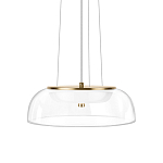 Подвесной светильник  с плоским прозрачным стеклянным плафоном Grada Light варинант исполнения - 1 | Loft Concept в Липецке