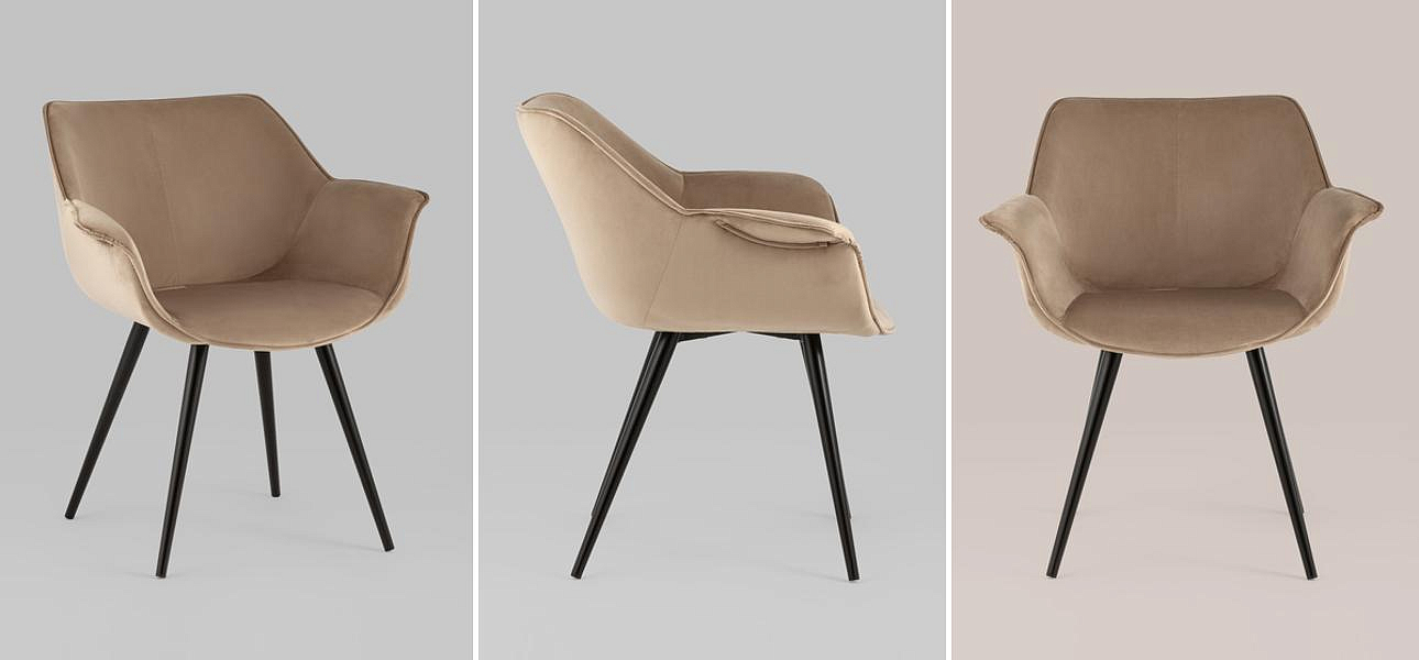 Стул Mason chair Велюр Капучино Стул Mason chair Велюр Капучино - Loft-Concept в Липецке