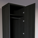 Узкий Шкаф Primo с 2 выдвижными ящиками Черный дуб варинант исполнения - 6 | Loft Concept в Липецке