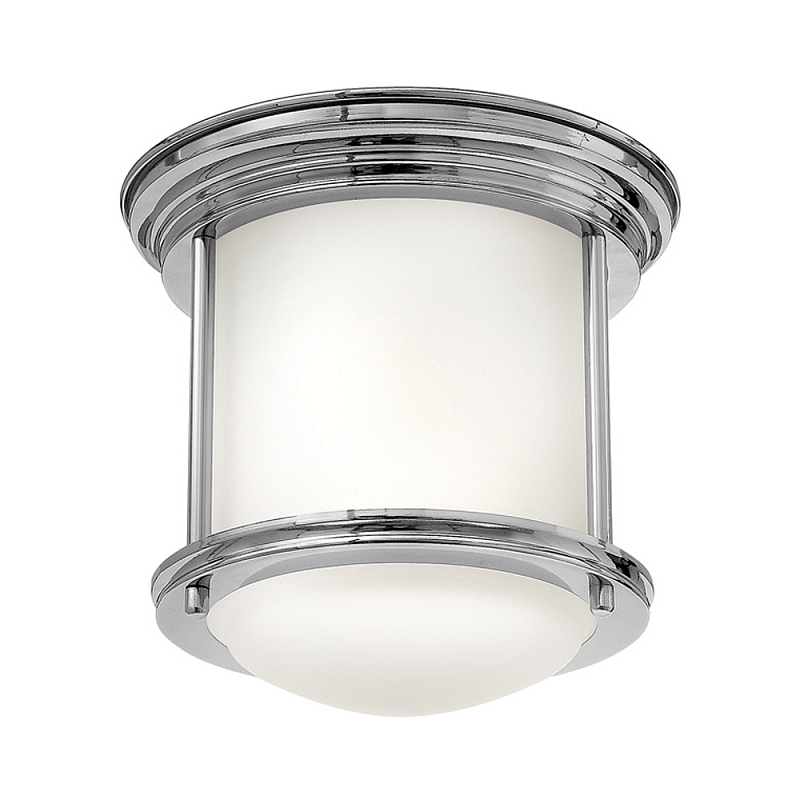 Потолочный светильник для ванных комнат со стеклянным плафоном и одной лампой Hinkley Хром Белый Бронза Прозрачное Стекло в Липецке | Loft Concept 