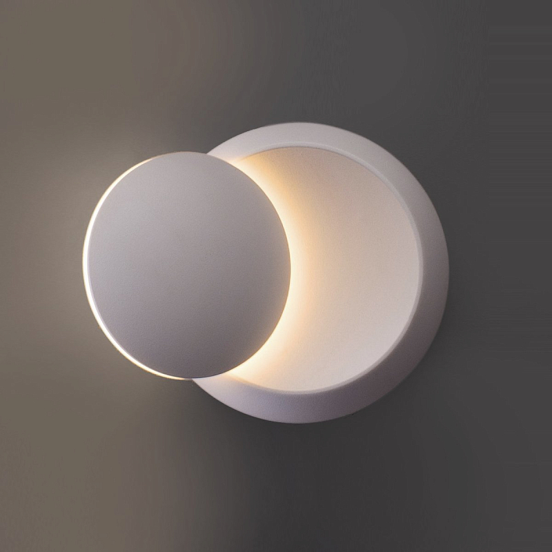 Бра Light Point Luna Wall Lamp White Белый Бра Light Point Luna Wall Lamp White Белый в Липецке | Loft Concept