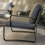 Дизайнерское уличное кресло на металлическом каркасе PHOENIX Armchair варинант исполнения - 7 | Loft Concept в Липецке