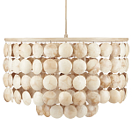 Люстра с каскадом из круглых декоративных элементов Texture Discs варинант исполнения - 3 | Loft Concept в Липецке